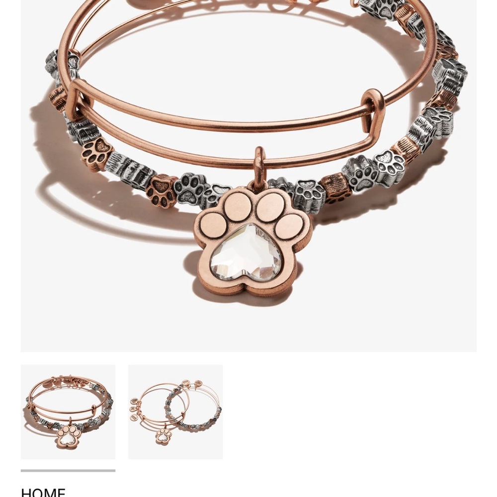 Alex & Ani Prints of Love Bangle Set